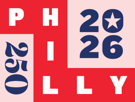 A graphic with the words and numbers 250, 2026 and Philly