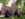 Three people sit in the grass outside Independence Hall, smiling and talking beneath the shade of leafy green trees.